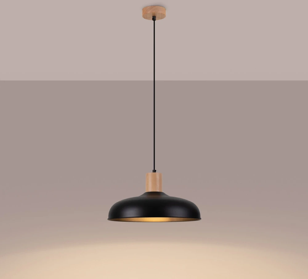 Sollux Lighting Pakabinamas šviestuvas INDY juodas