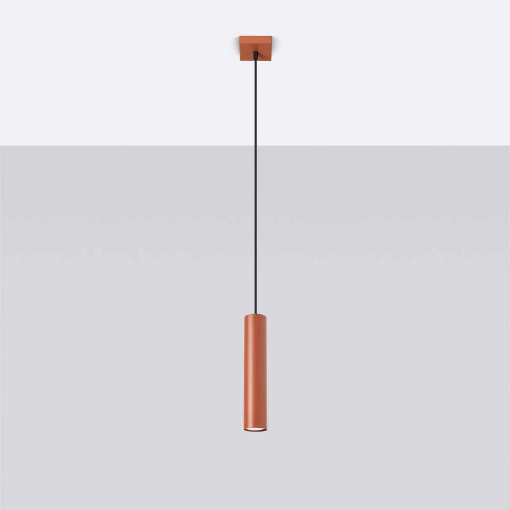 Sollux Lighting Pakabinamas šviestuvas LAGOS 1 raudona ochra