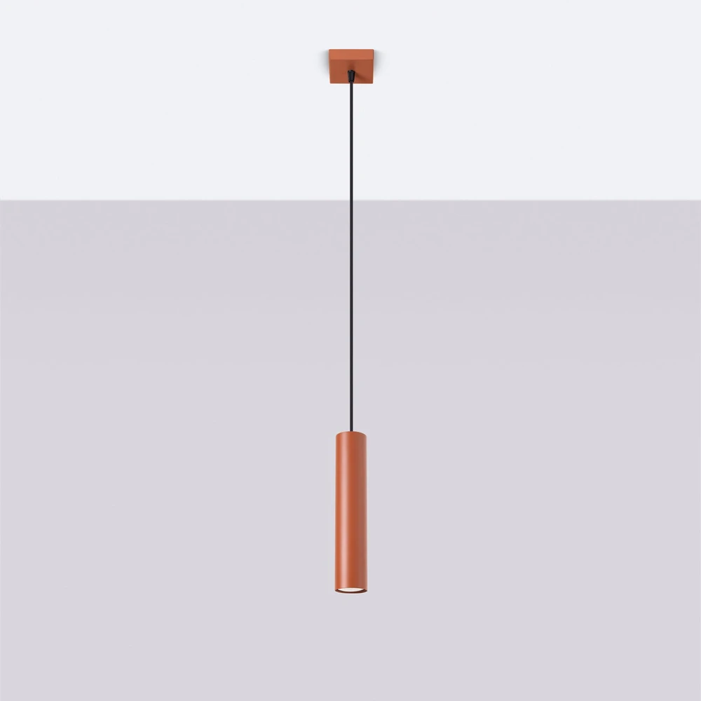 Sollux Lighting Pakabinamas šviestuvas LAGOS 1 raudona ochra