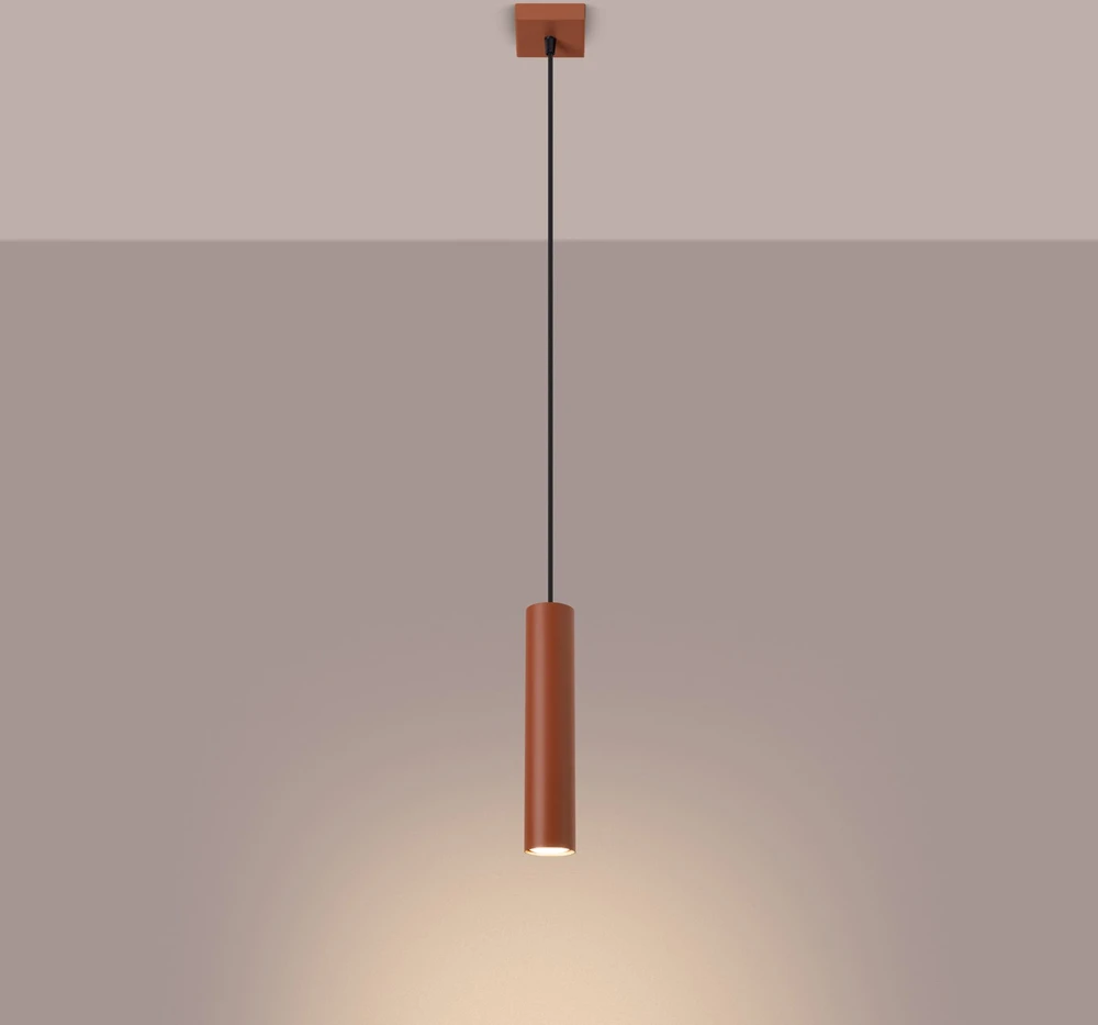Sollux Lighting Pakabinamas šviestuvas LAGOS 1 raudona ochra