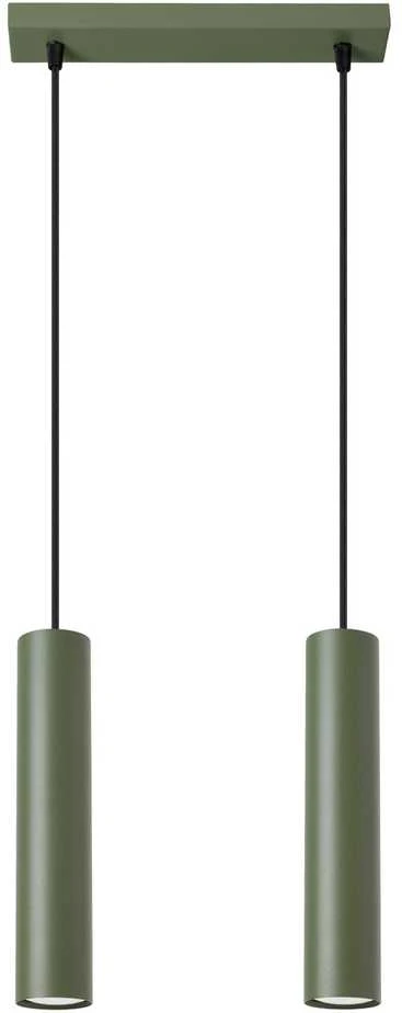 Sollux Lighting Pakabinamas šviestuvas LAGOS 2 alyvuogių žalia