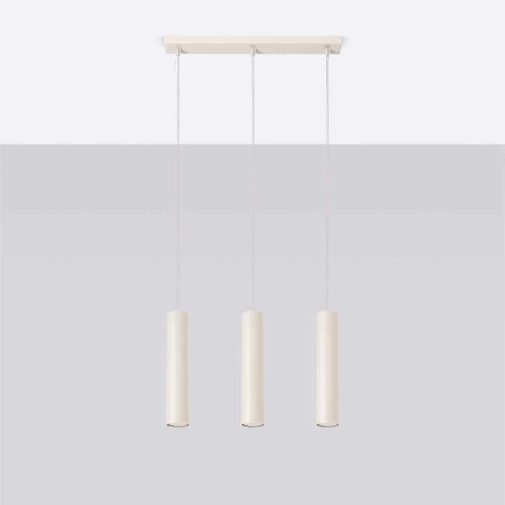 Sollux Lighting Pakabinamas šviestuvas LAGOS 3L smėlio spalvos