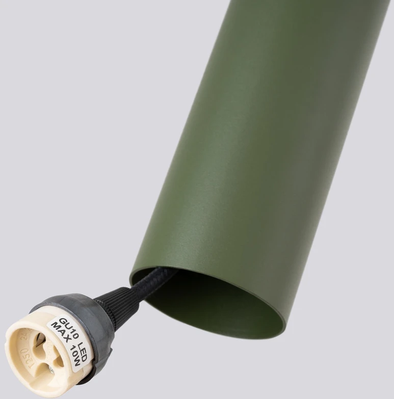 Sollux Lighting Pakabinamas šviestuvas LAGOS 3P alyvuogių žalia