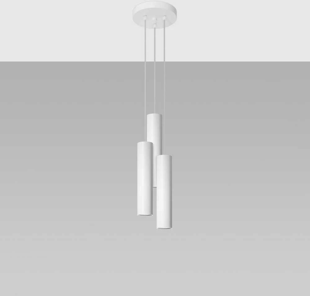 Sollux Lighting Pakabinamas šviestuvas LAGOS 3P baltas