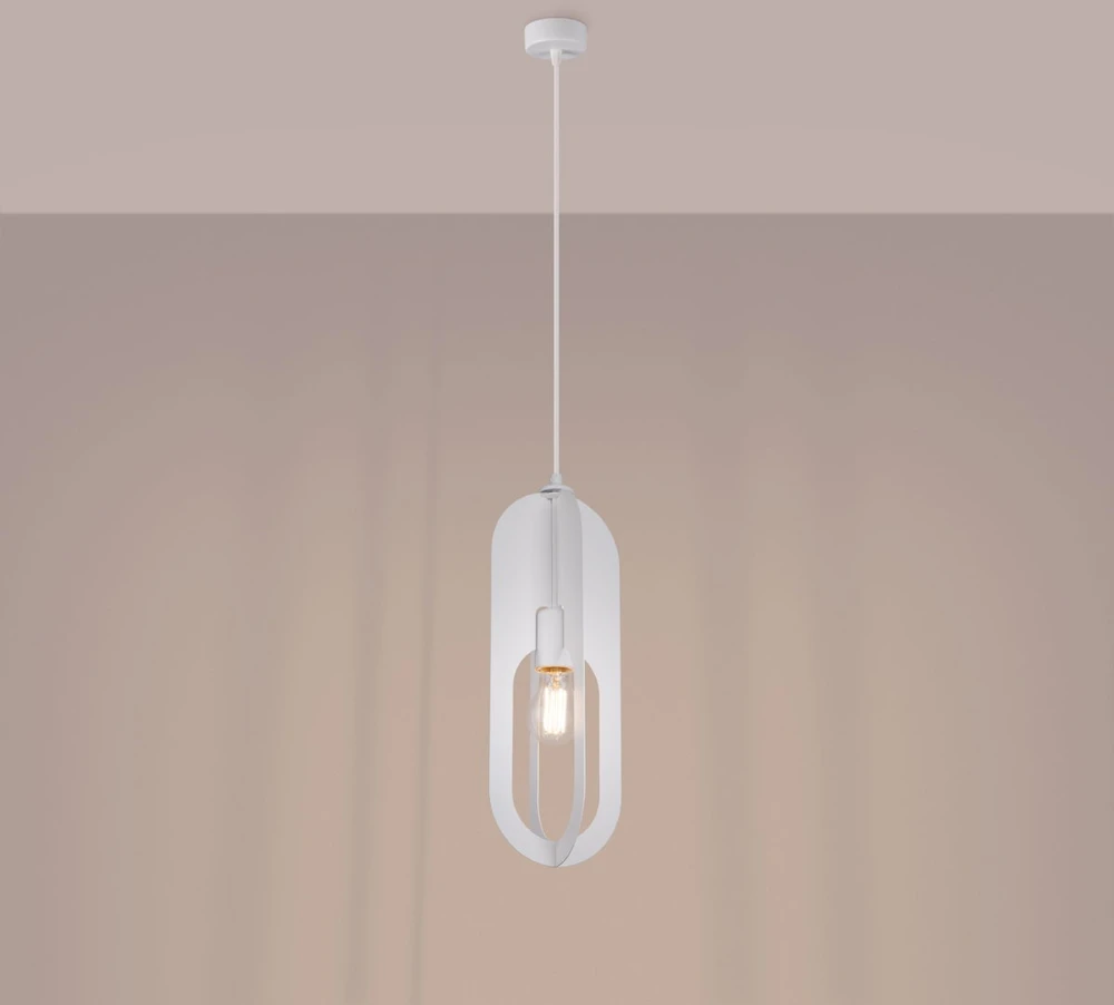 Sollux Lighting Pakabinamas šviestuvas NICUS 1 baltas