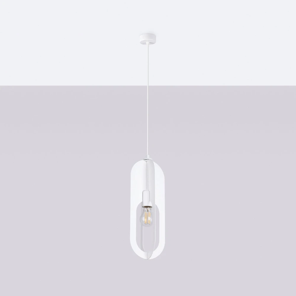 Sollux Lighting Pakabinamas šviestuvas NICUS 1 baltas