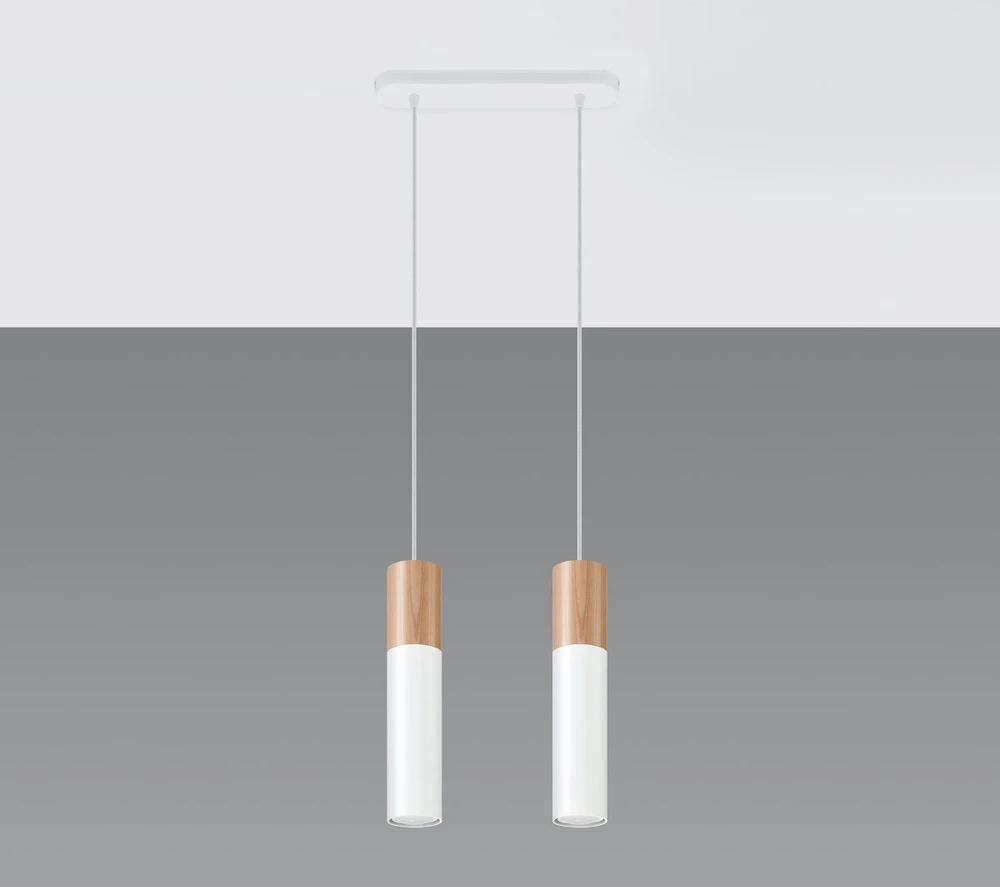 Sollux Lighting Sollux Pakabinamas šviestuvas PABLO 2 baltas