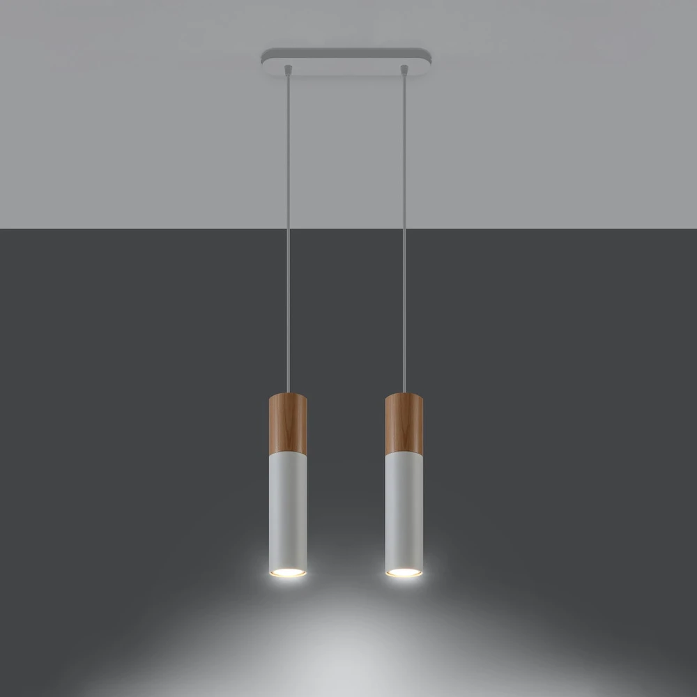 Sollux Lighting Sollux Pakabinamas šviestuvas PABLO 2 baltas