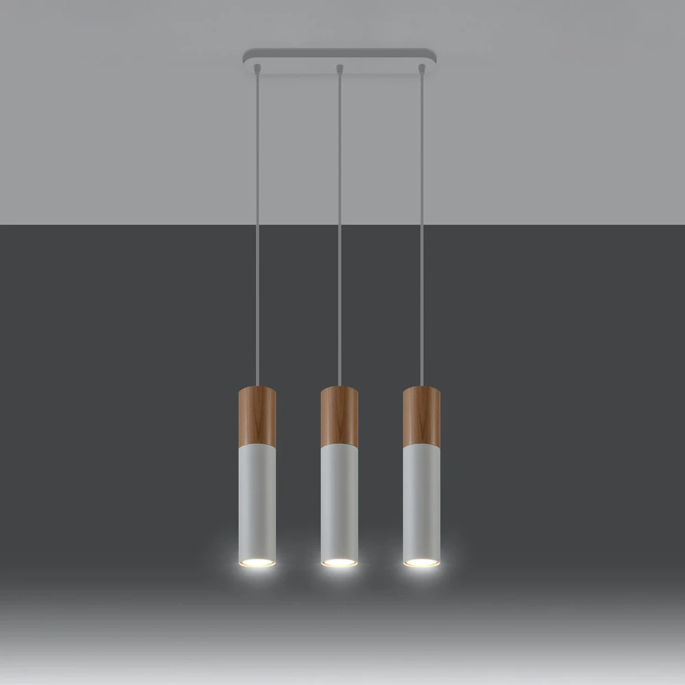 Sollux Lighting Sollux Pakabinamas šviestuvas PABLO 3 baltas