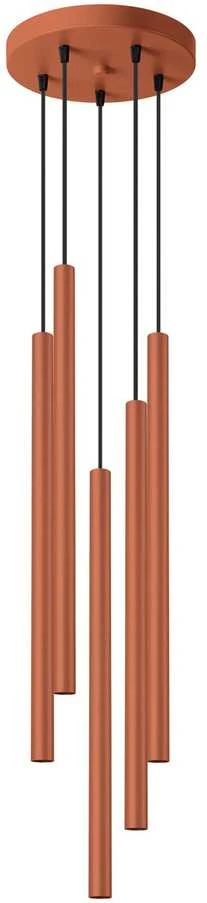 Sollux Lighting Pakabinamas šviestuvas PASTELO 5P raudona ochra