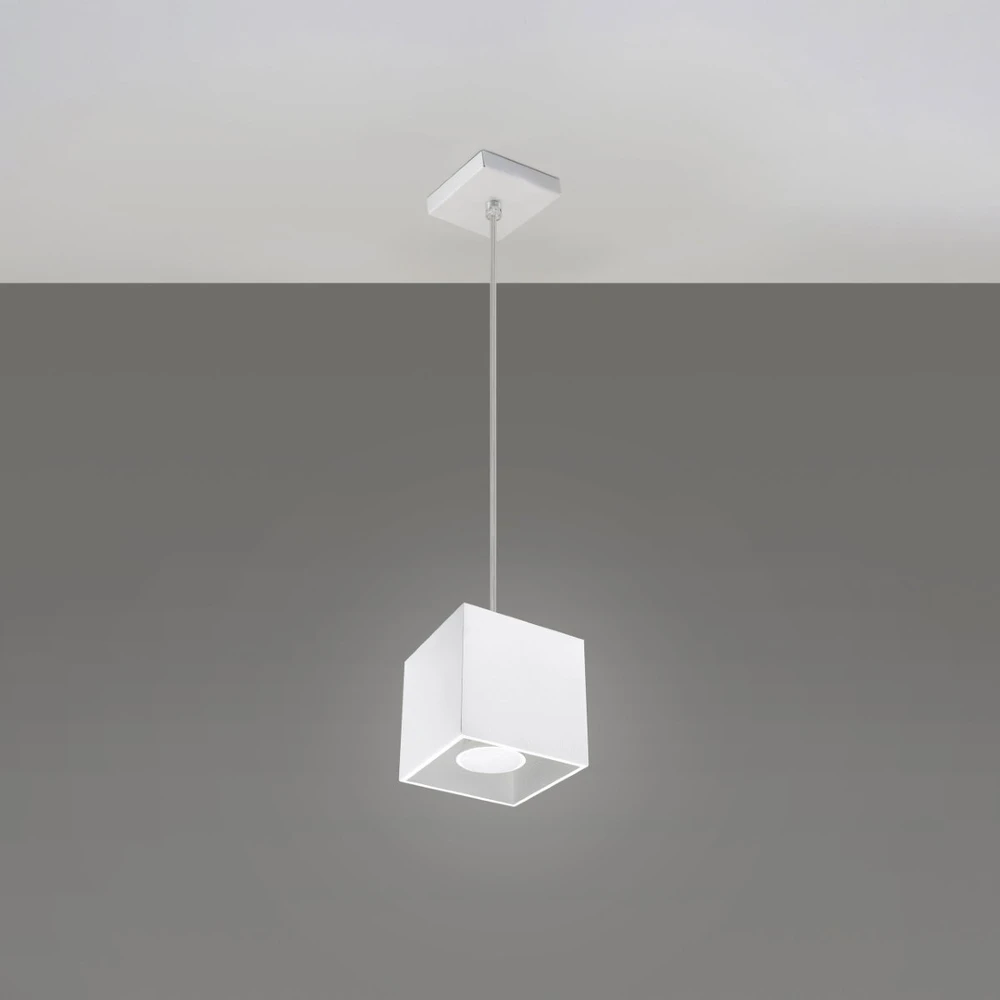 Sollux Pakabinamas šviestuvas QUAD 1 baltas
