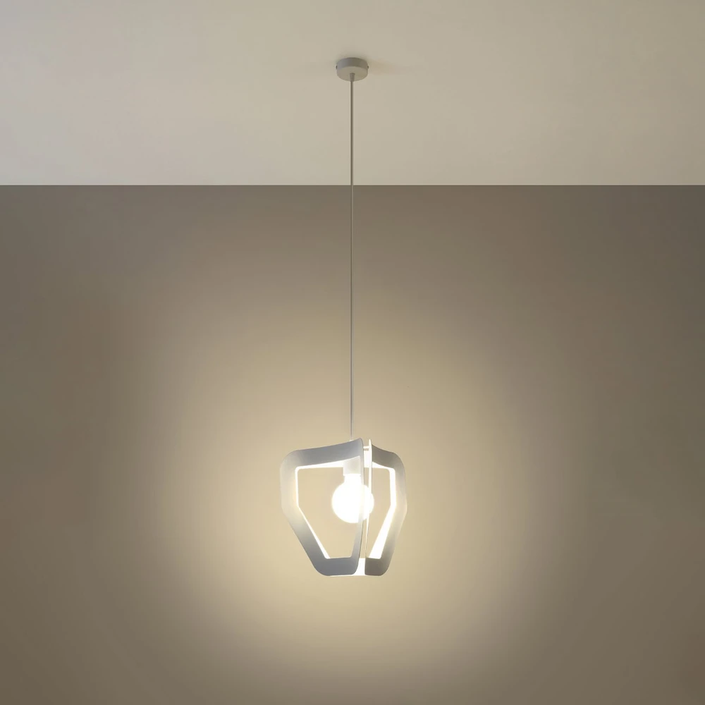 Sollux Lighting Pakabinamas šviestuvas TRES baltas