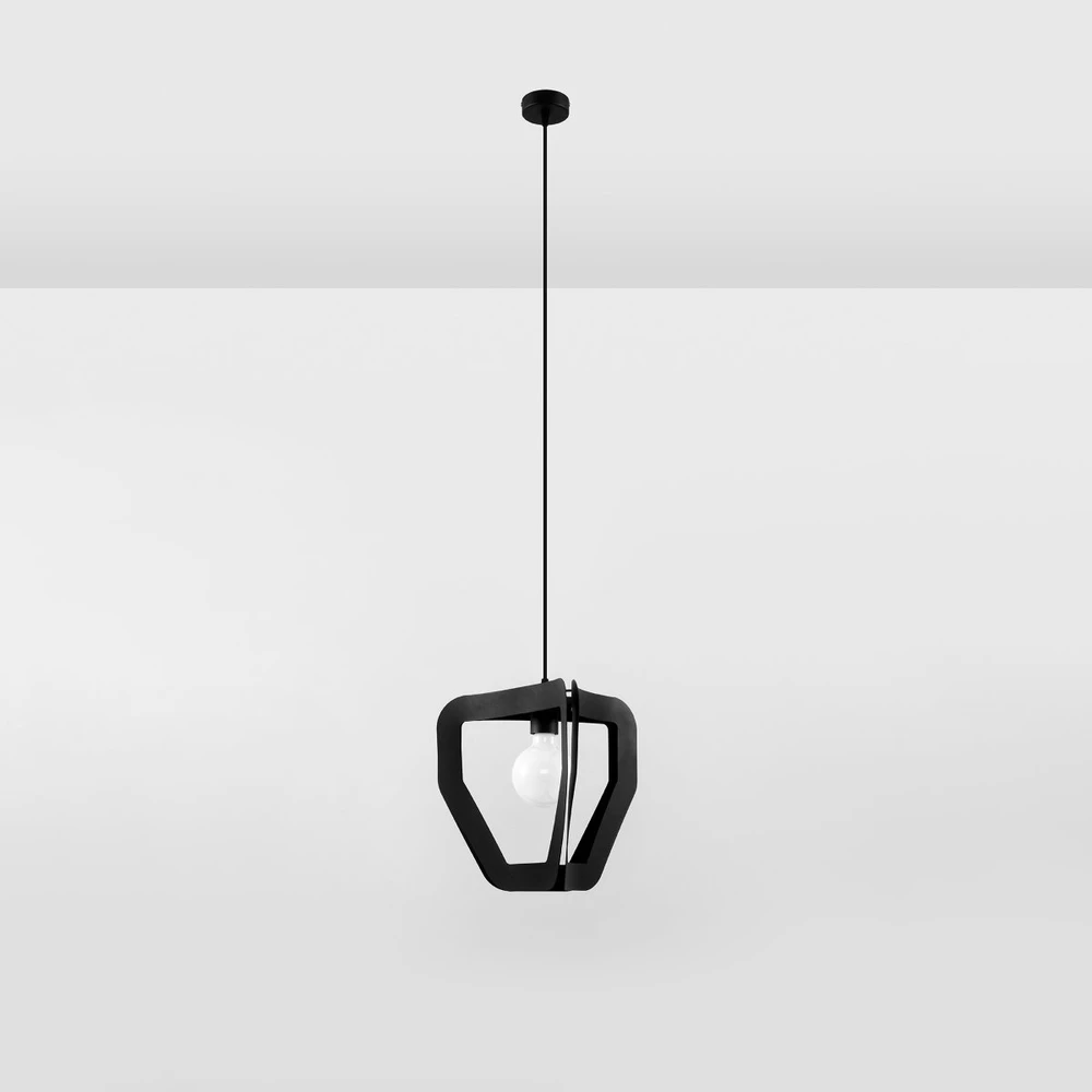 Sollux Lighting Pakabinamas šviestuvas TRES juodas