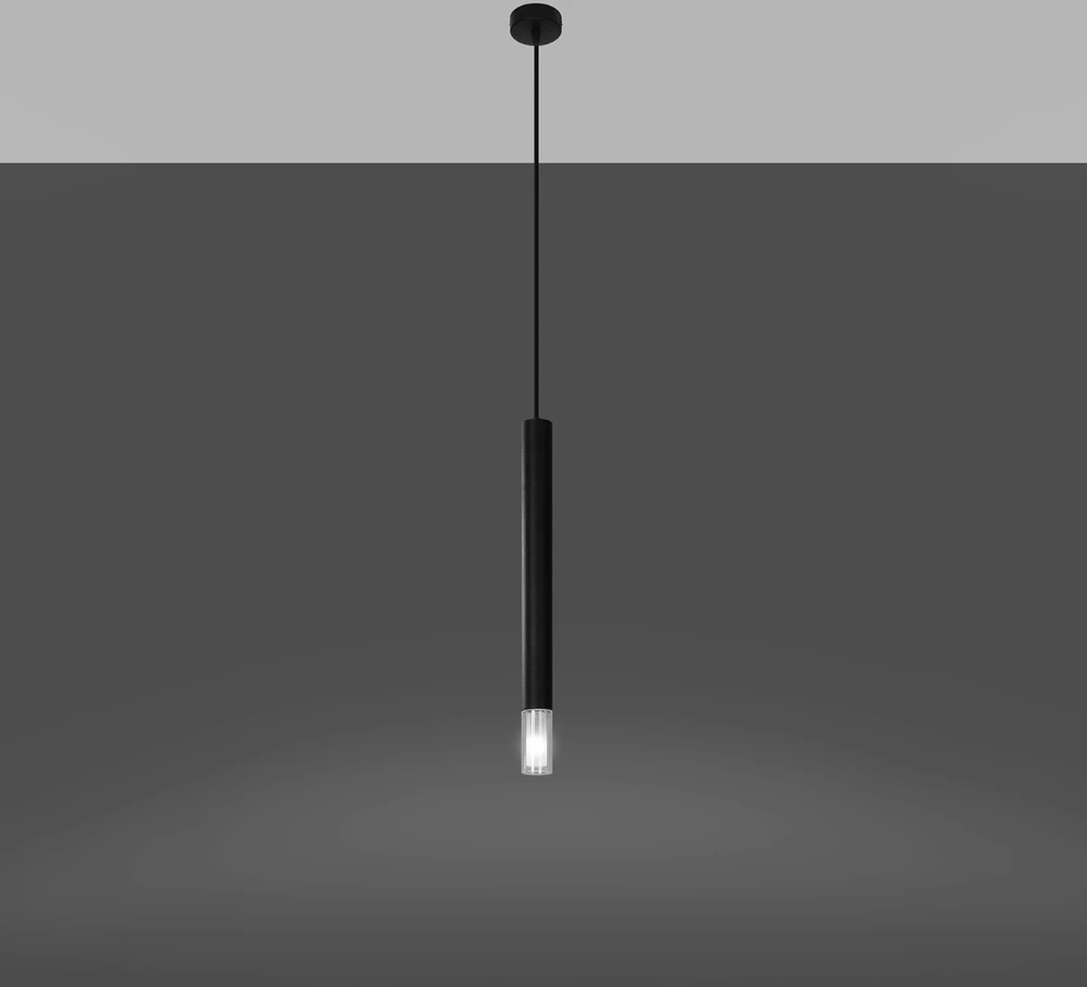 Sollux Lighting Pakabinamas šviestuvas WEZYR 1 juodas