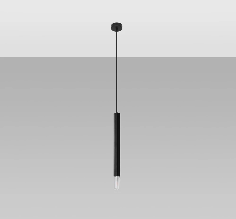 Sollux Lighting Pakabinamas šviestuvas WEZYR 1 juodas
