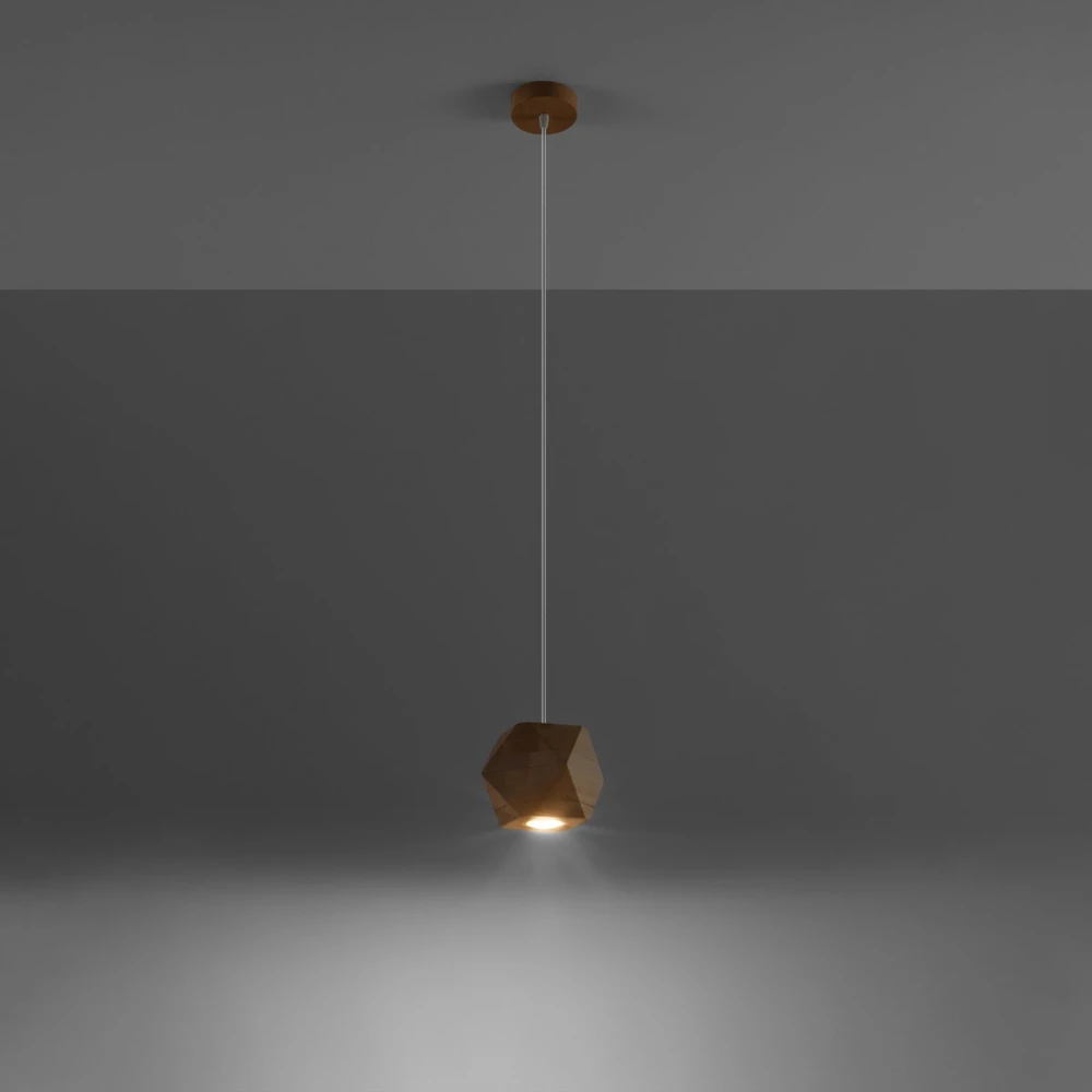 Sollux Lighting Pakabinamas šviestuvas WOODY iš natūralaus medžio