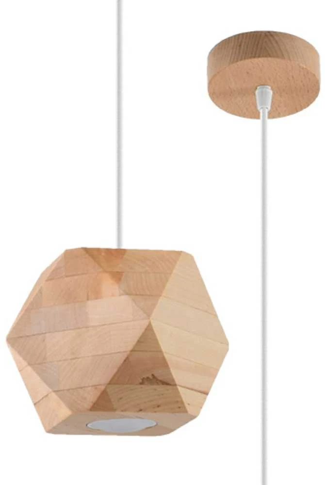 Sollux Lighting Pakabinamas šviestuvas WOODY iš natūralaus medžio
