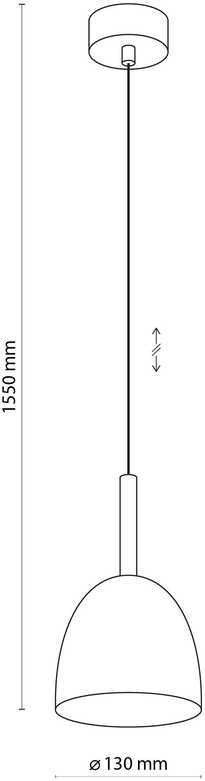 Tkkrywult Pakabinamas šviestuvas TK LIGHTING NORD Baltas 1, 1xE27 , LED 15W
