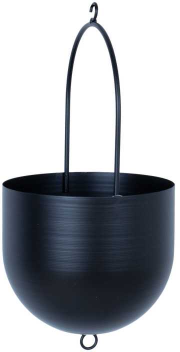 Home4You Pakabinamas vazonas DEIA D16xH15/32cm Juodas