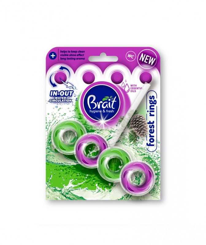 Pakabinamas WC valiklis - gaiviklis Brait Forest Rings 40g