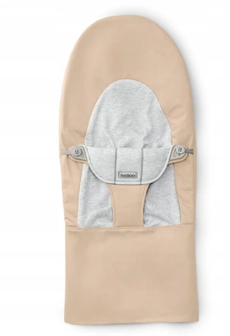 Pakaitinis audinys gultukui BabyBjörn Woven Jersey, beige/pilkas