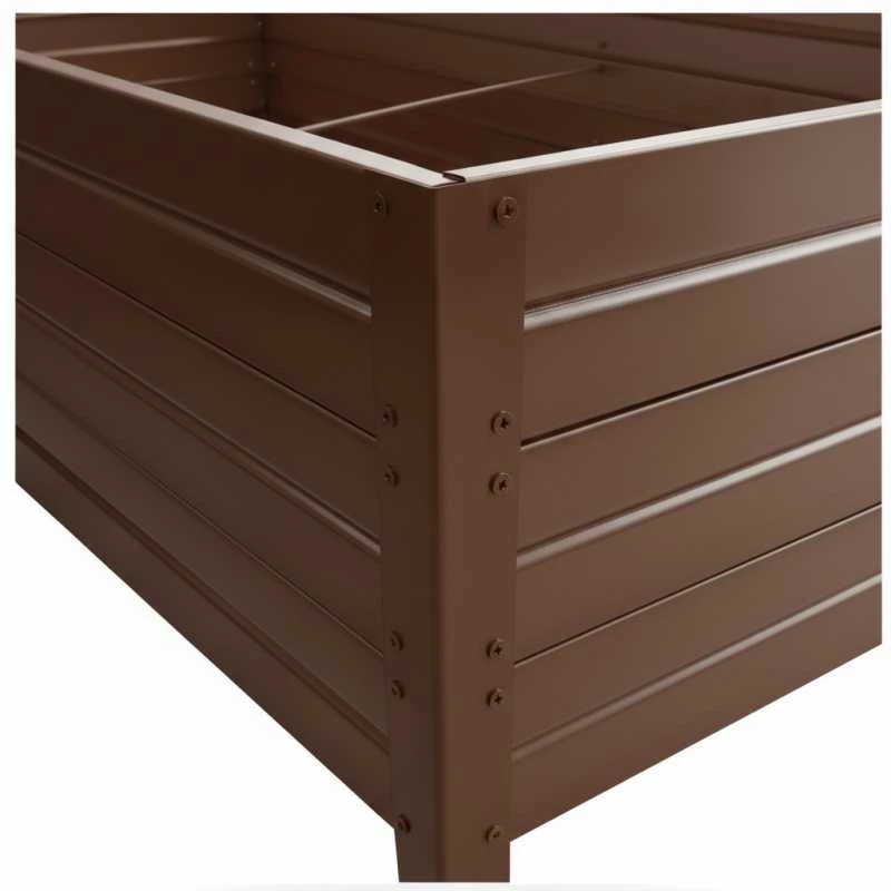 Meistro Kodas Pakelta lysvė KLASIKA GARDEN, RAL8016 (ruda), 150x75x30 cm (Pažeista pakuotė)