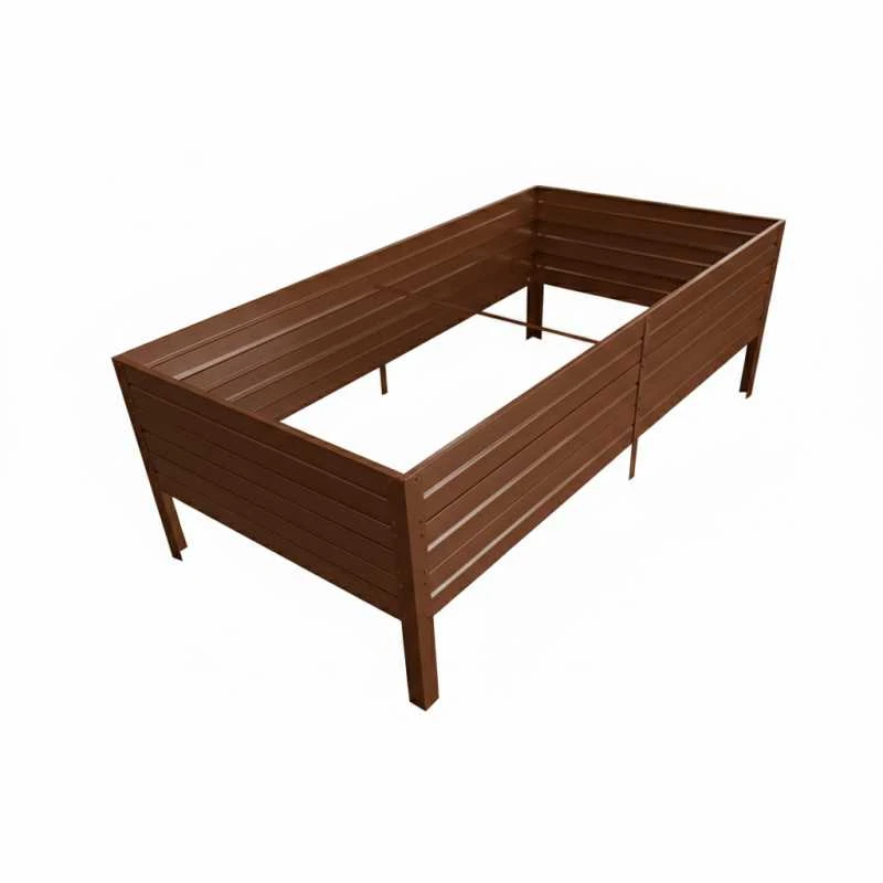 Meistro Kodas Pakelta lysvė KLASIKA GARDEN, RAL8016 (ruda), 150x75x30 cm (Pažeista pakuotė)