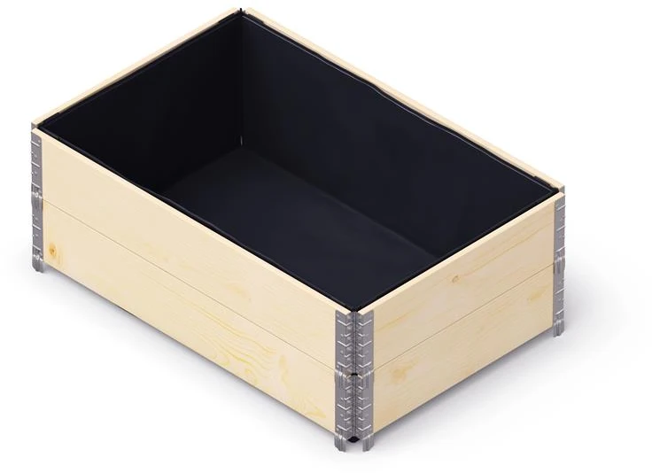 Įklotas sudedamajai augalų dėžei Upyard Upyard 120x80x40cm PP/juodas
