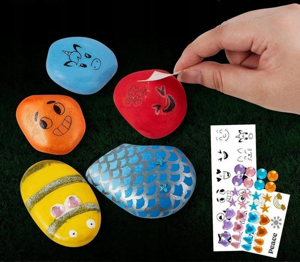 Pakko „Glow in the Dark Stone“ tapybos rinkinys „pasidaryk pats“ kūrybinė dovana
