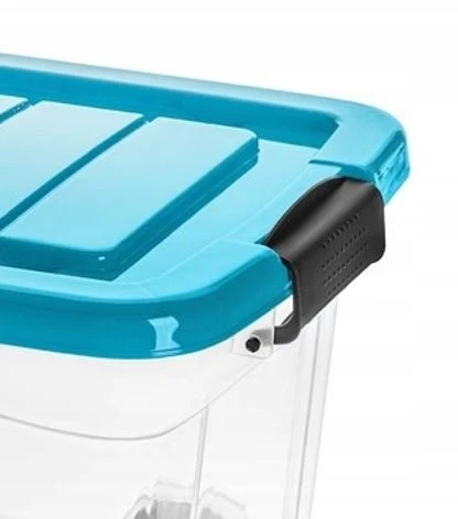 Pako POJEMNIK NA ZABAWKI UBRANIA + KÓŁKA PLASTIKOWY 20L