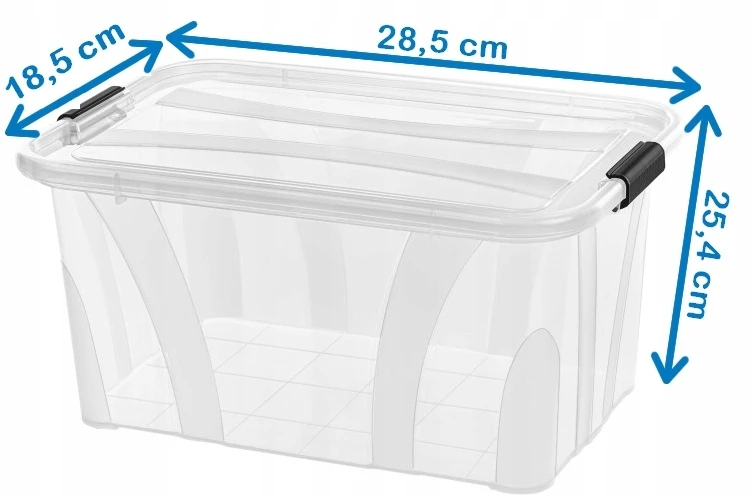 Pako POJEMNIK NA ZABAWKI UBRANIA PUDEŁKO PLASTIKOWE 14L