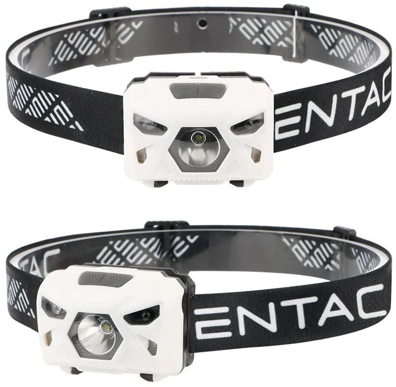 Pakraunamas žibintas ant galvos Entac 5W XPE+Raudonas USB Sensor