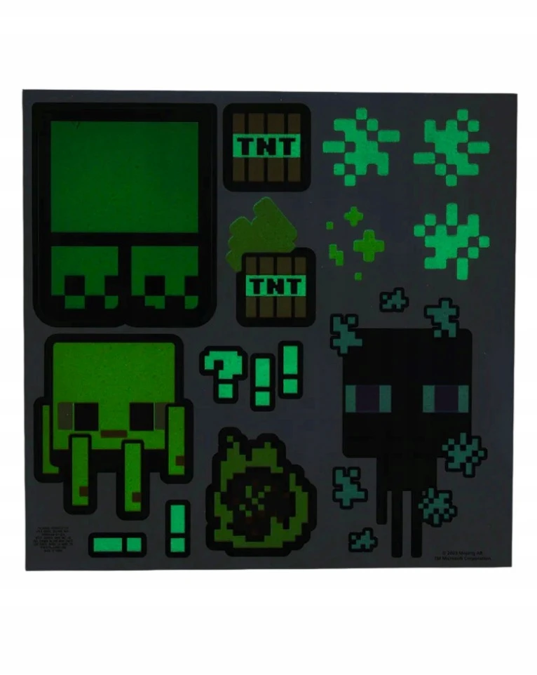 Out of the blue Paladone MINECRAFT Sieninis laikrodis ŚWIECĄCY CREEPER DLA DZIECI / PREZENT / ORYGINALNY