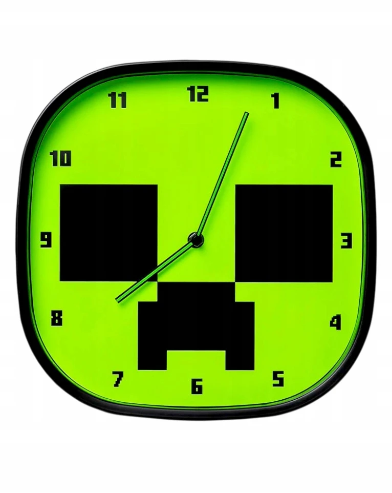 Out of the blue Paladone MINECRAFT Sieninis laikrodis ŚWIECĄCY CREEPER DLA DZIECI / PREZENT / ORYGINALNY