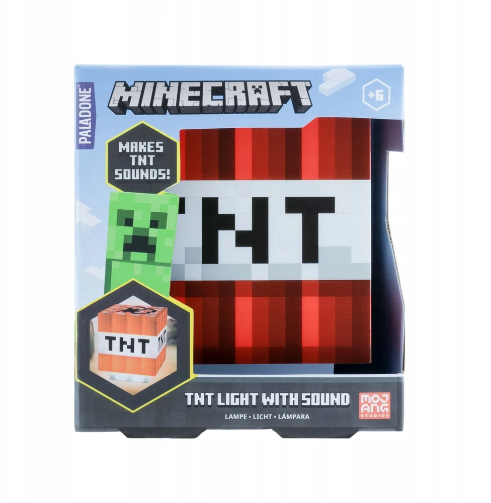 Paladone Minecraft TNT Lempa su Garsu