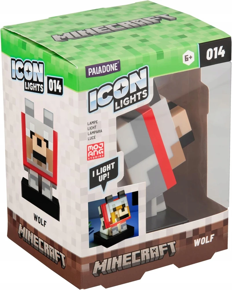 Paladone Minecraft Wolf Icon Lempa