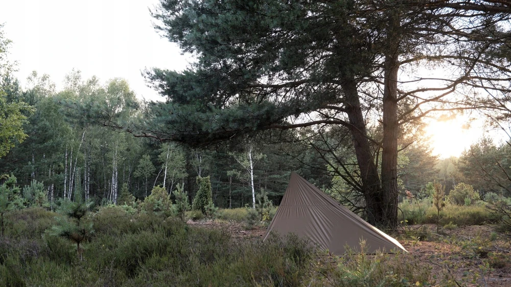 Palapinė Bushmen Ultra-light rain tarp 3 x 2m, su 13 tvirtinimo taškų