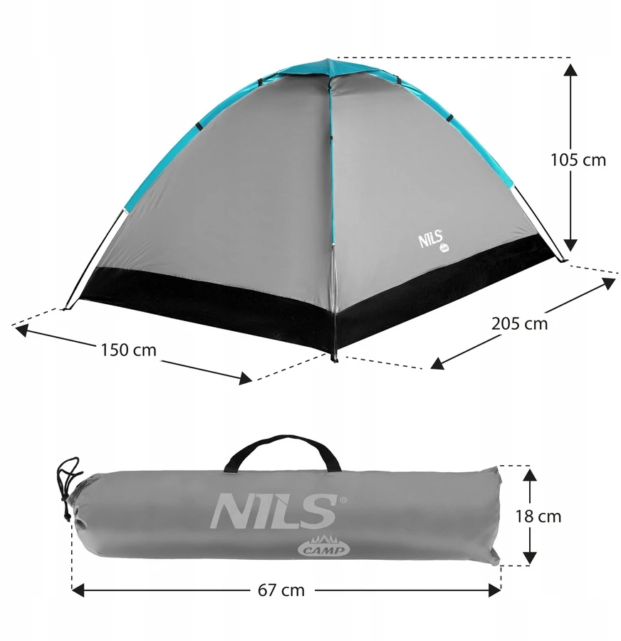 Palapinė Nils Camp, pilka