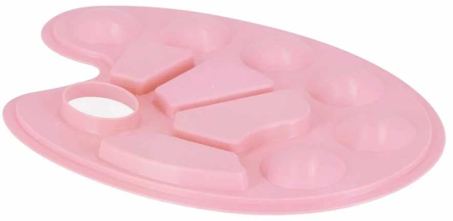 Paleta paletka do farb owalna pastelowa rožinė STARPAK 540387