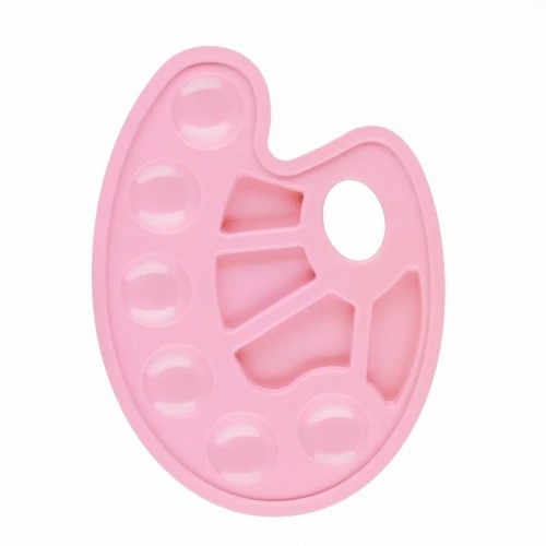 Paleta paletka do farb owalna pastelowa rožinė STARPAK 540387