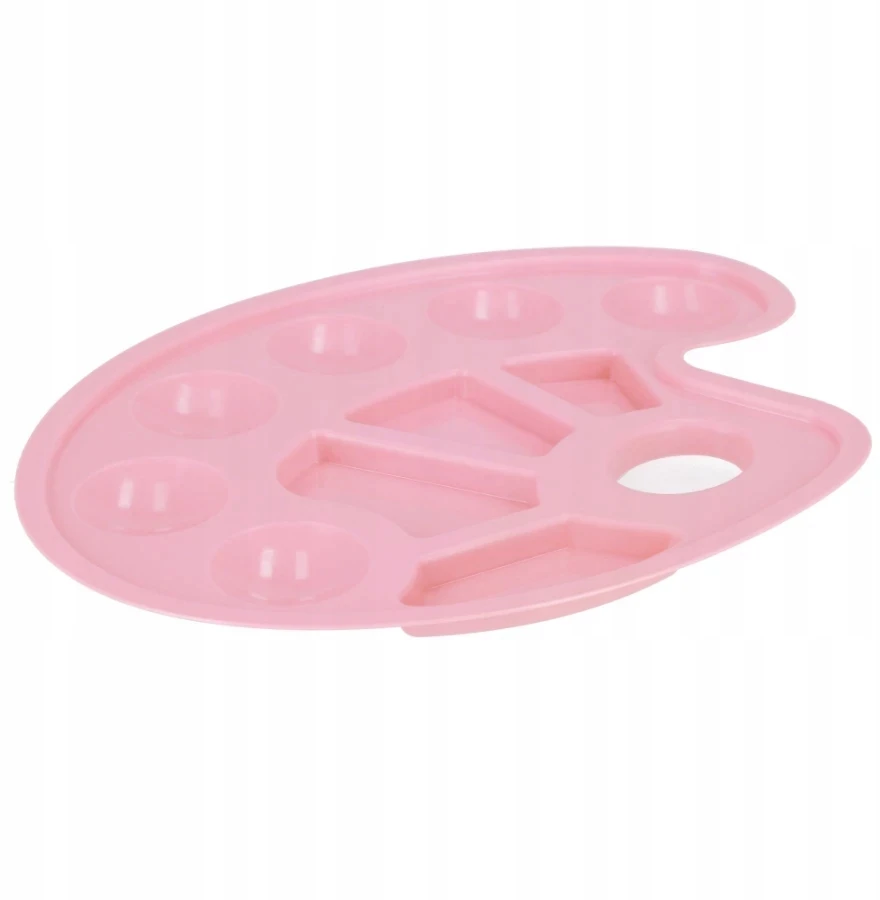 Paleta paletka do farb owalna pastelowa rožinė STARPAK 540387