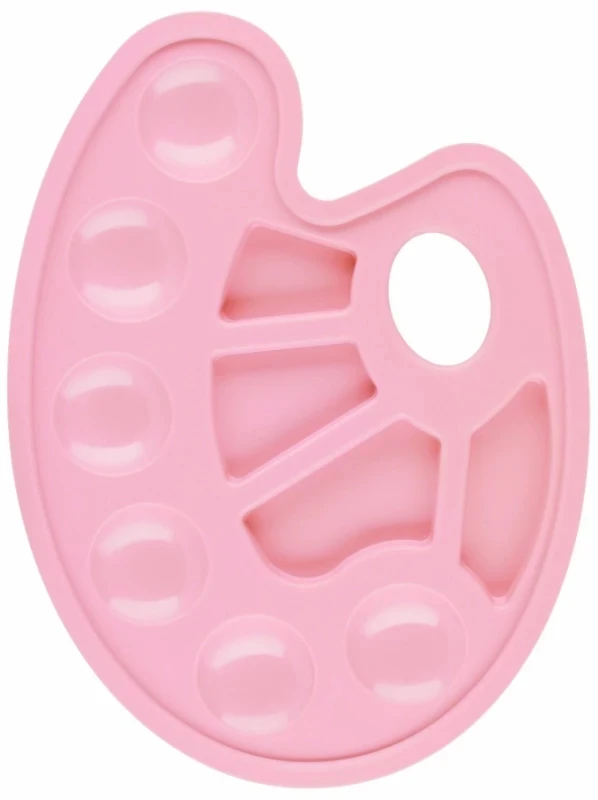 Paleta paletka do farb owalna pastelowa rožinė STARPAK 540387