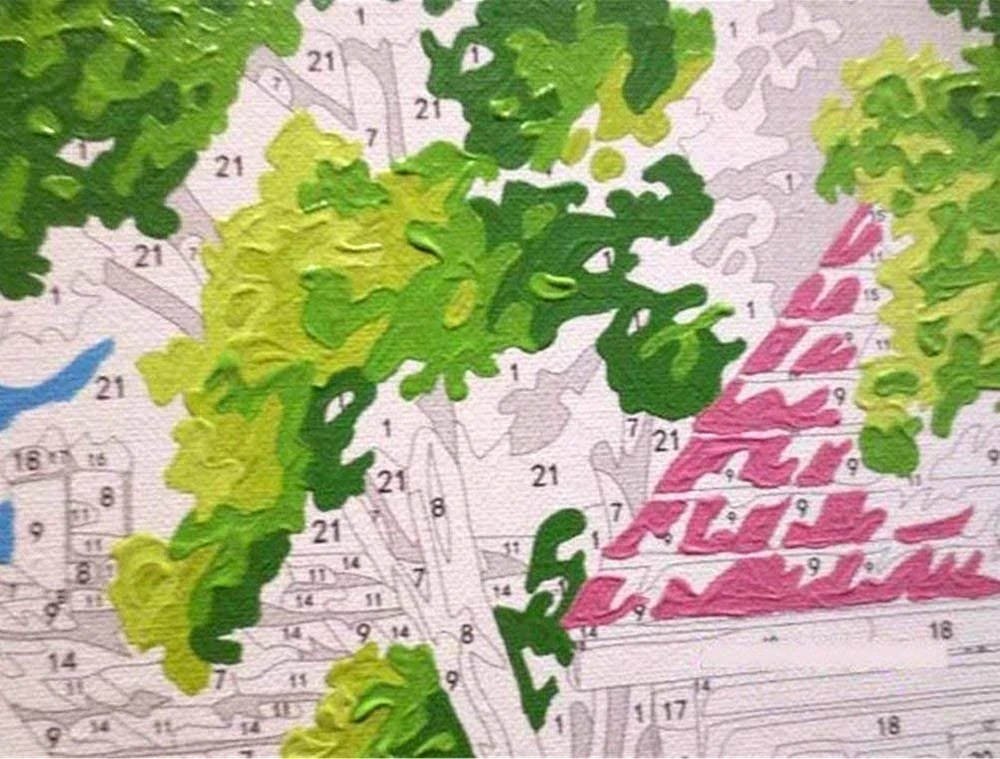 Pampicio Paveikslas pagal numerius vaikams 50x40cm su rėmu: Vienaragis
