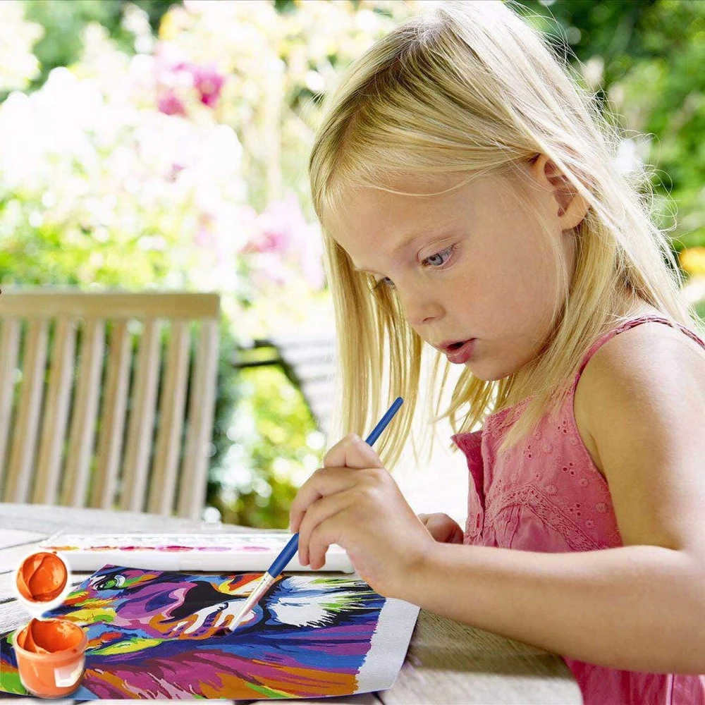 Pampicio Paveikslas pagal numerius vaikams 50x40cm su rėmu: Vienaragis