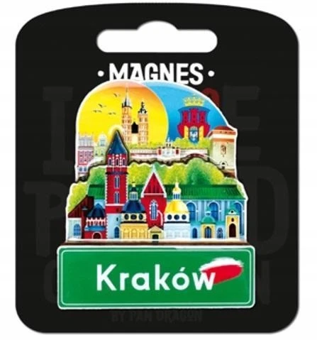 Teka Pan Dragon Magnetukas "aš myliu Lenkiją" Krokuva
