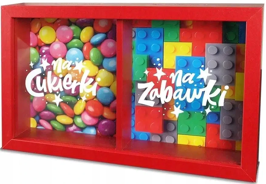 Pan Dragon PIGGY BOX HOME 3 DVIGUBAI SALDAINIAI CANDY TOYS GIMTADIENIO DOVANA