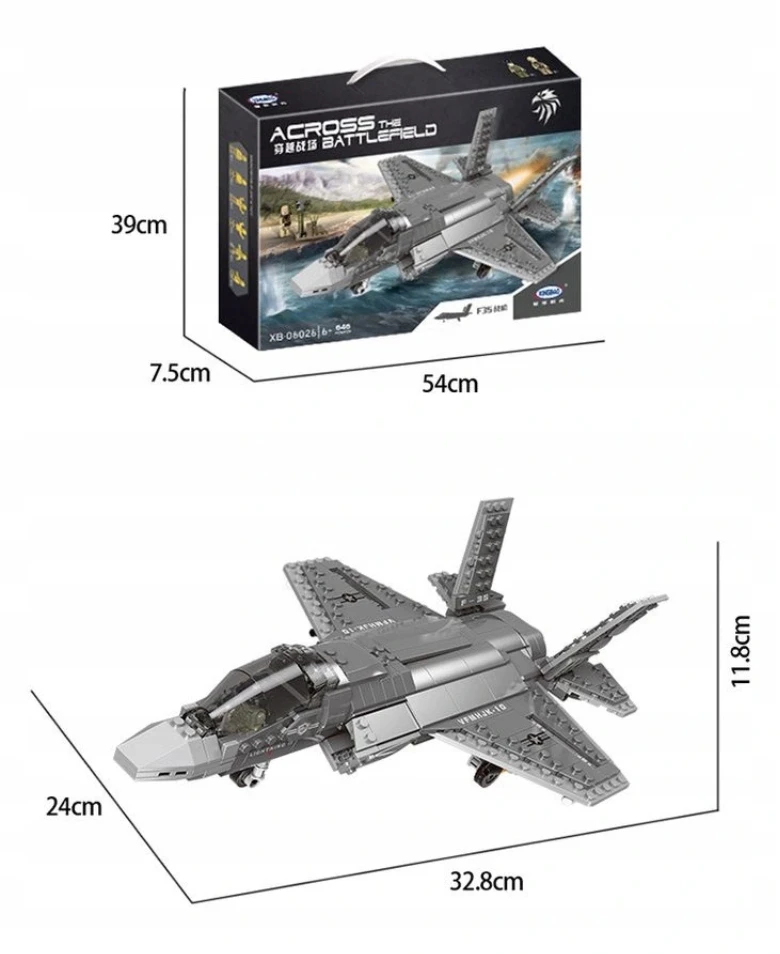 Pan i Pani Gadżet DOVANA BLOKUOJA LĖKTUVĄ F-35 KARINĮ F-16 KOVOSIĄ SAKALO
