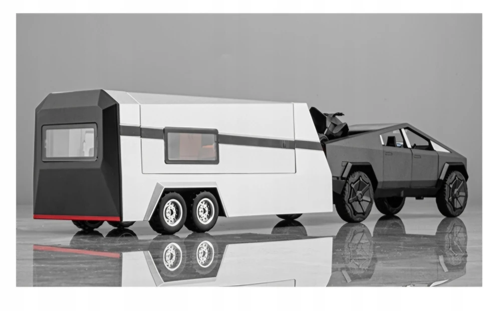 Pan i Pani Gadżet Model Tesla Cybertruck 1:32 su Quad, Led ir garsu