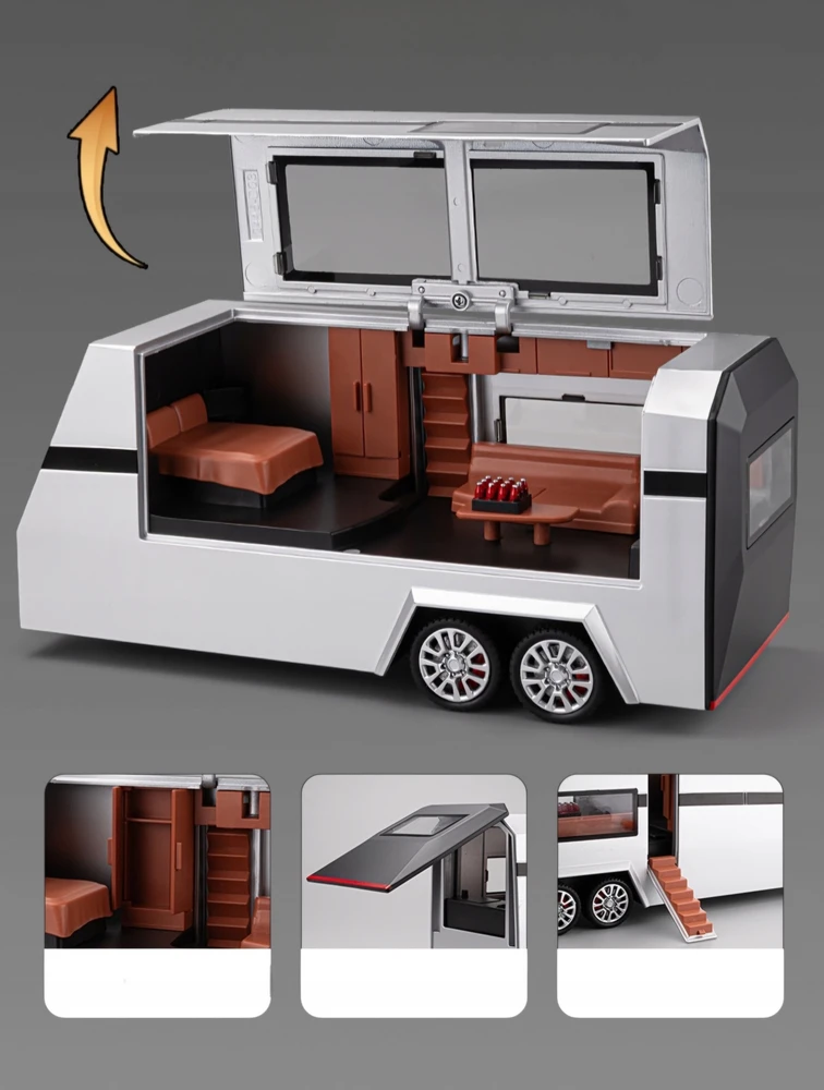 Pan i Pani Gadżet Model Tesla Cybertruck 1:32 su Quad, Led ir garsu