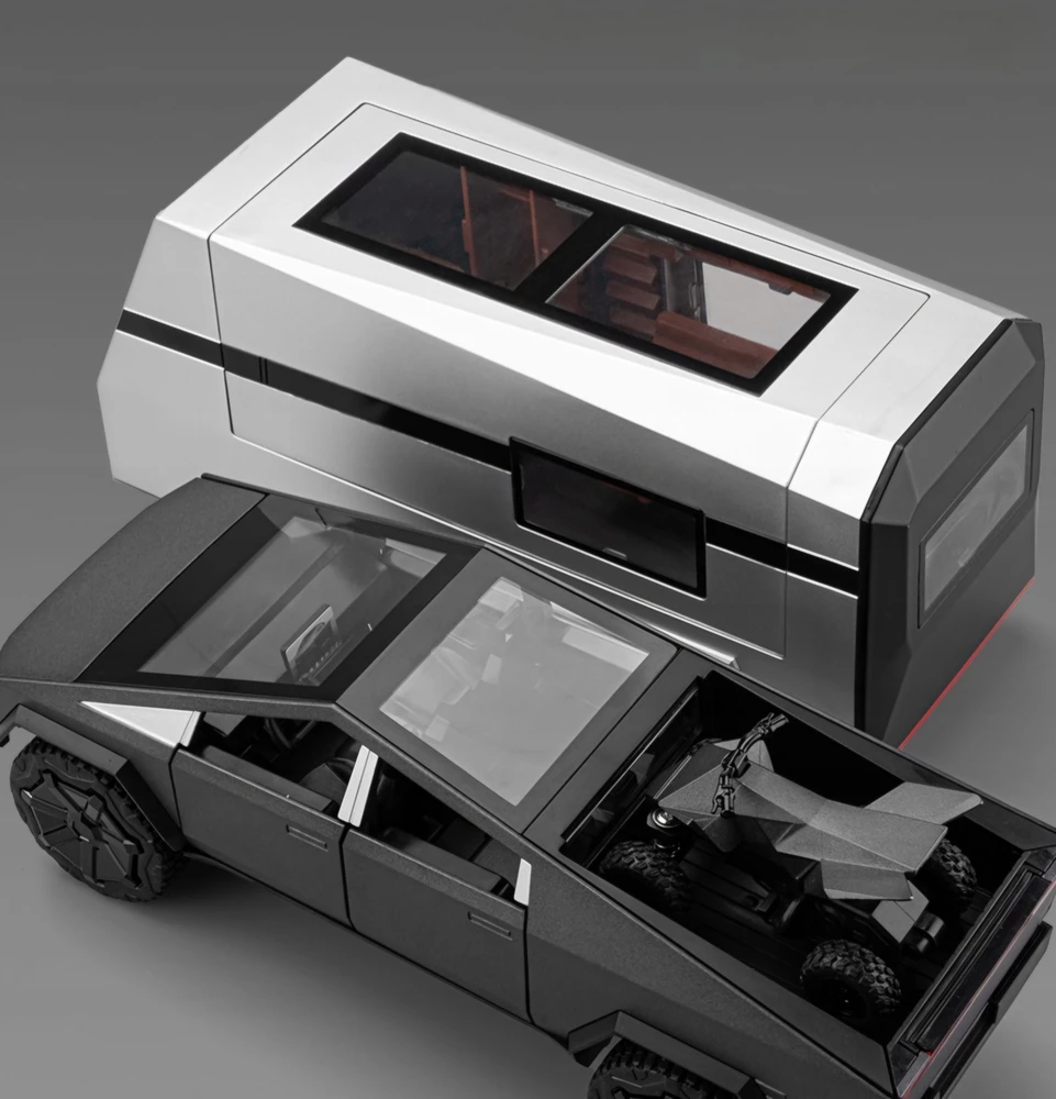 Pan i Pani Gadżet Model Tesla Cybertruck 1:32 su Quad, Led ir garsu